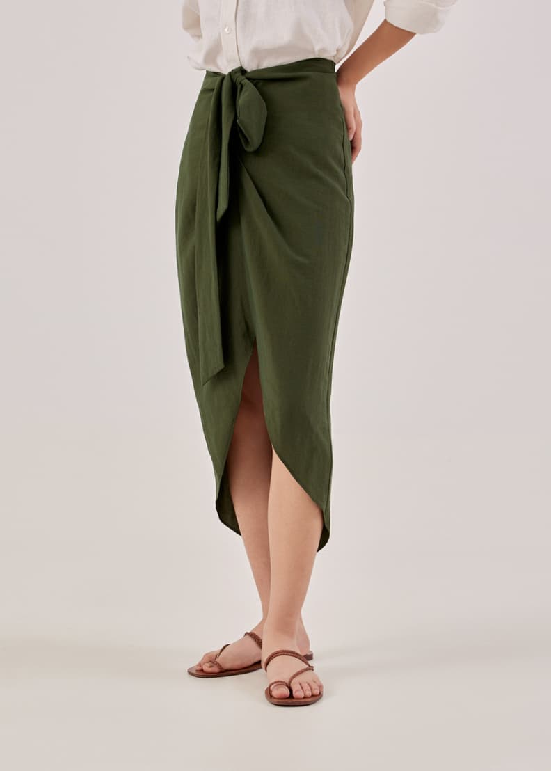 Carmen Drape Tie Skirt | Love, Bonito SG Carmen Drape Tie Skirt | Love, Bonito SG