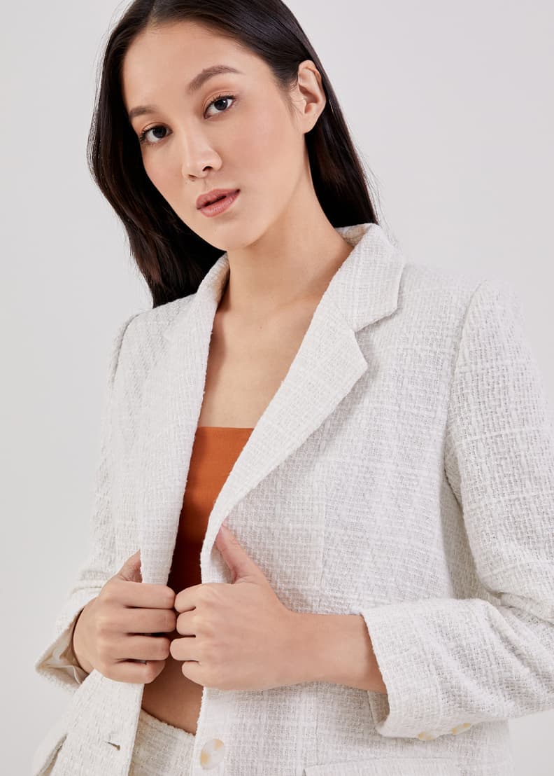 Topshop tweed blazer sale
