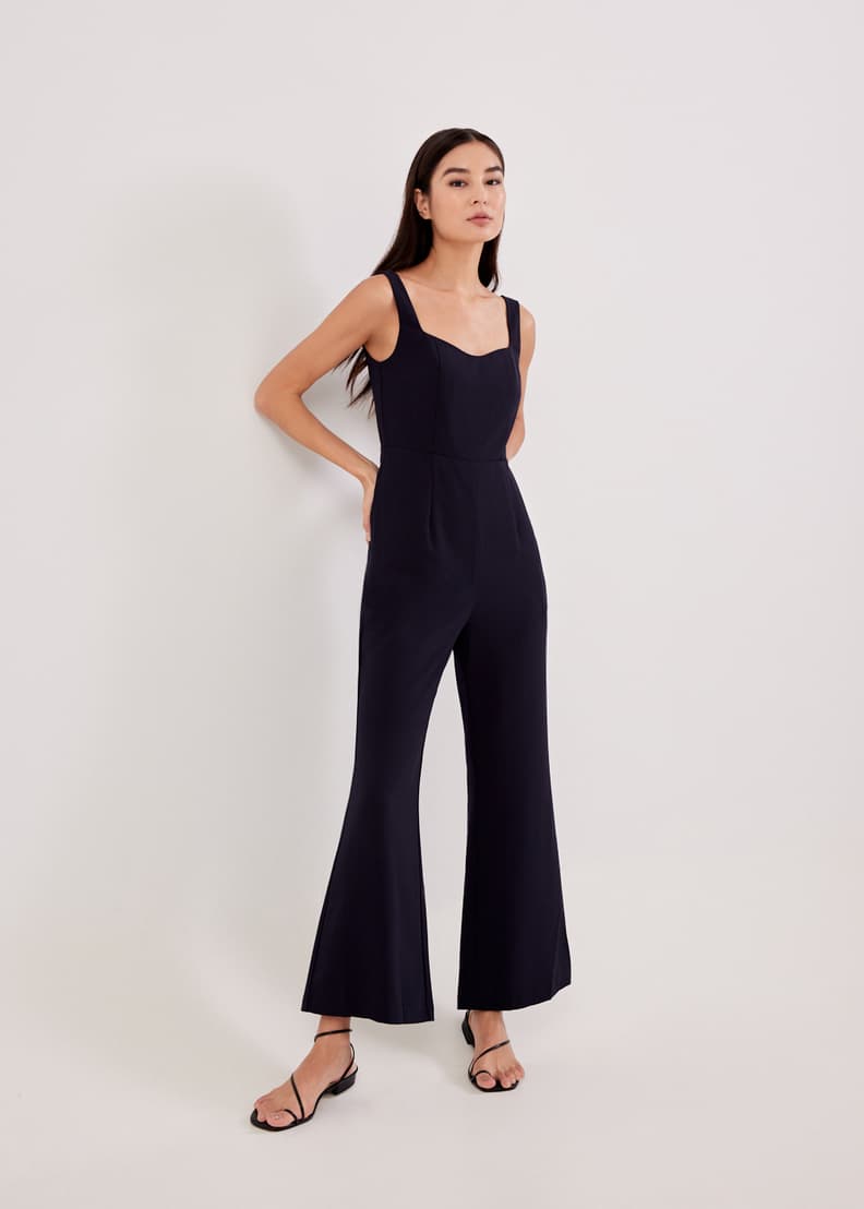 Briana Sweetheart Straight Leg Jumpsuit