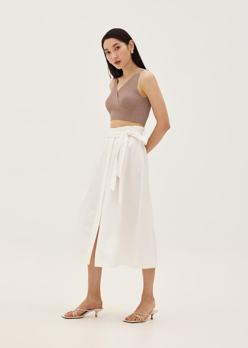 Paper bag deals flare skirt