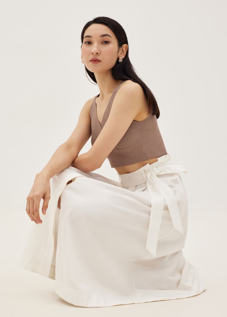 Paper bag 2025 flare skirt