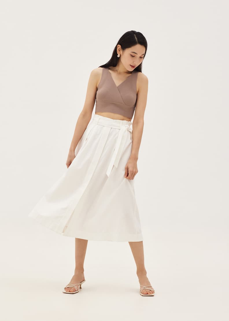 Paper bag deals flare skirt