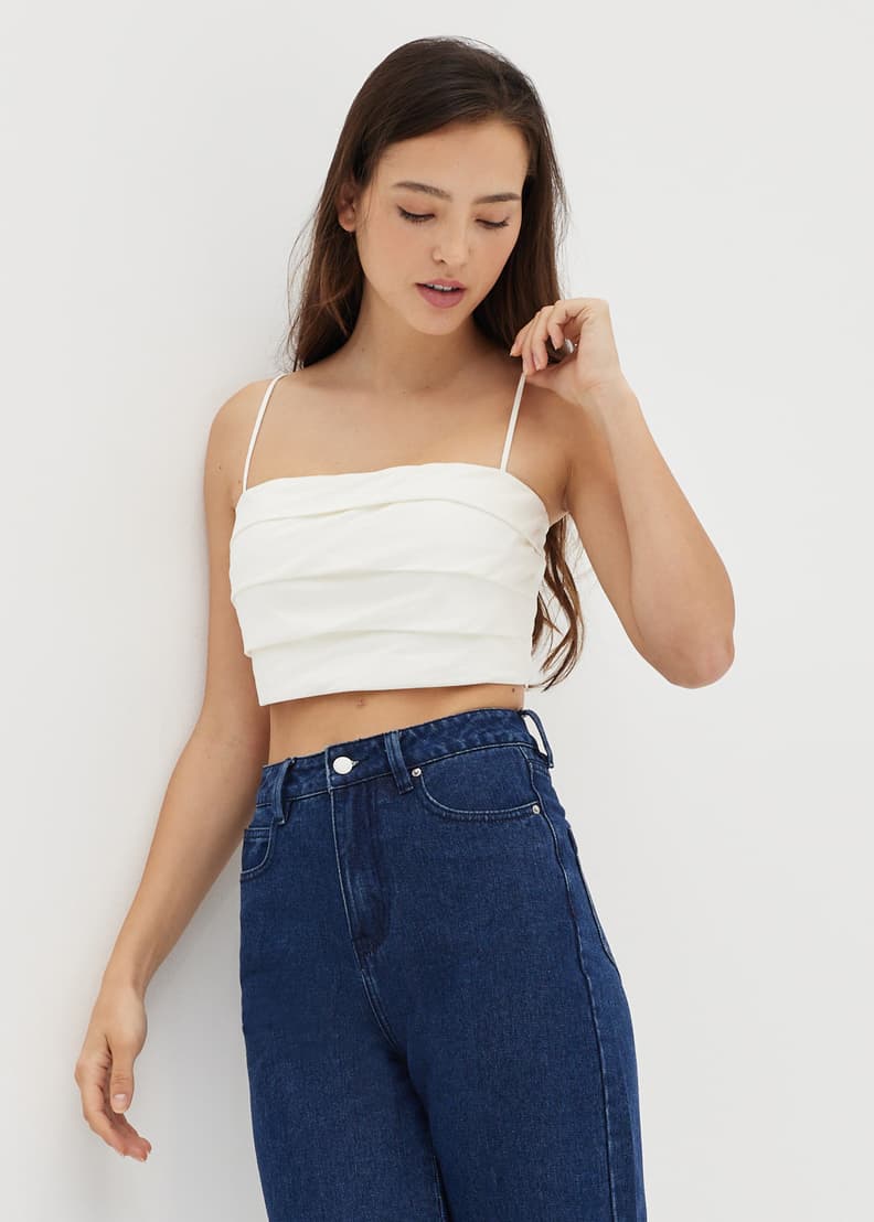 Padded crop top top
