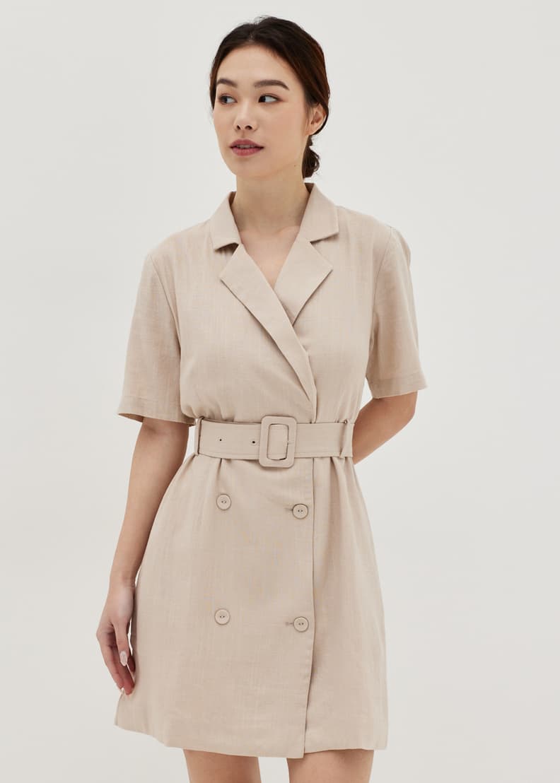 Keeley Linen Tailored Dress