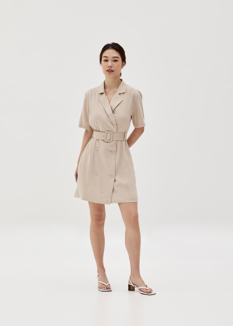 Keeley Linen Tailored Dress