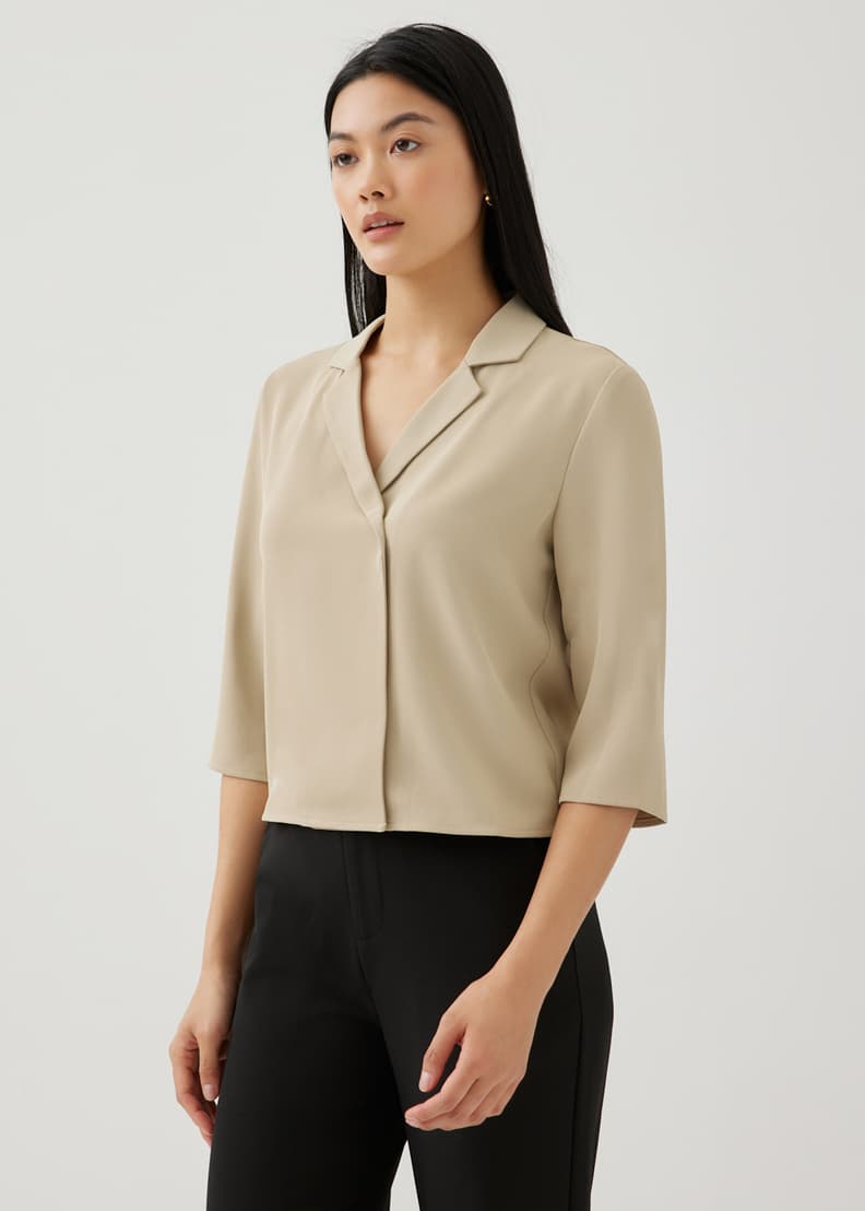 Buy Maryanne Double Breasted Tailored Blouse Love Bonito Shop