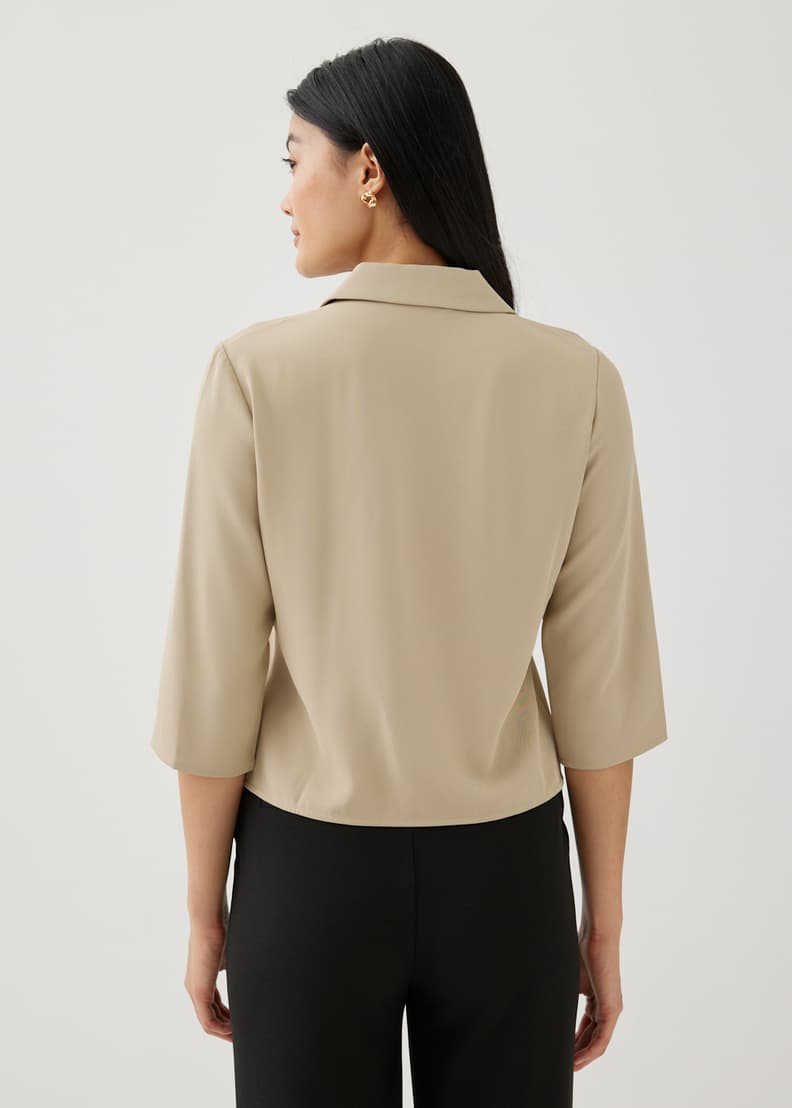 Buy Maryanne Double Breasted Tailored Blouse Love Bonito Shop
