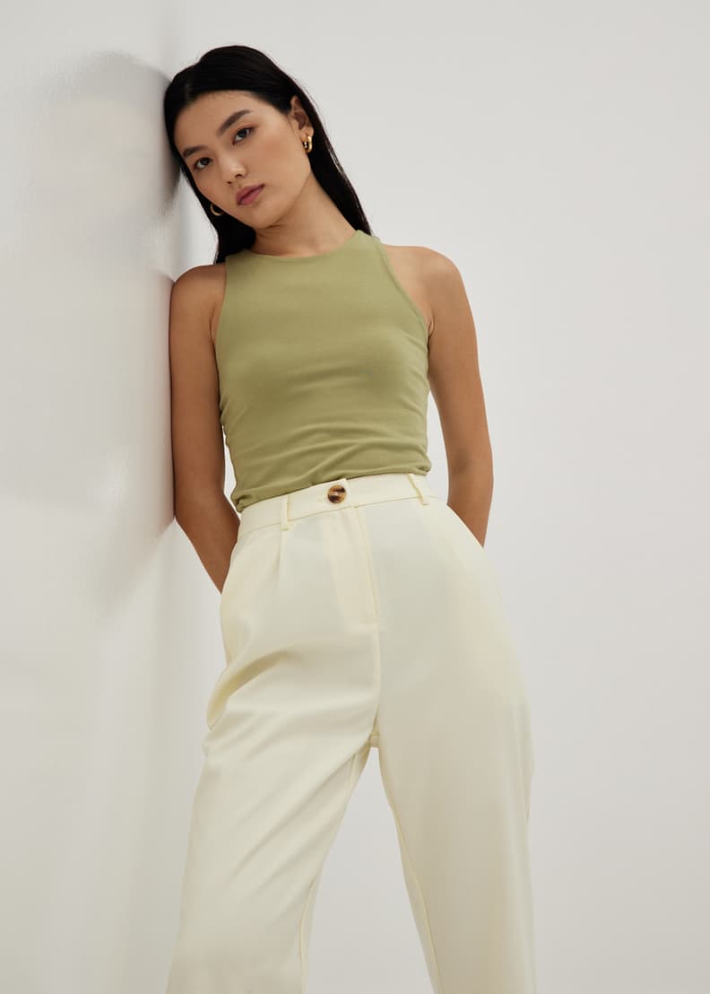 Relaxed fit online cropped pants