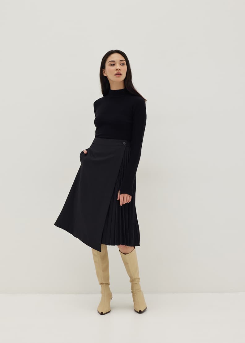 【関税＆送料込み】Herno Pleated Shades Skirt Chiffon Pleated Skirt | UNIQLO US