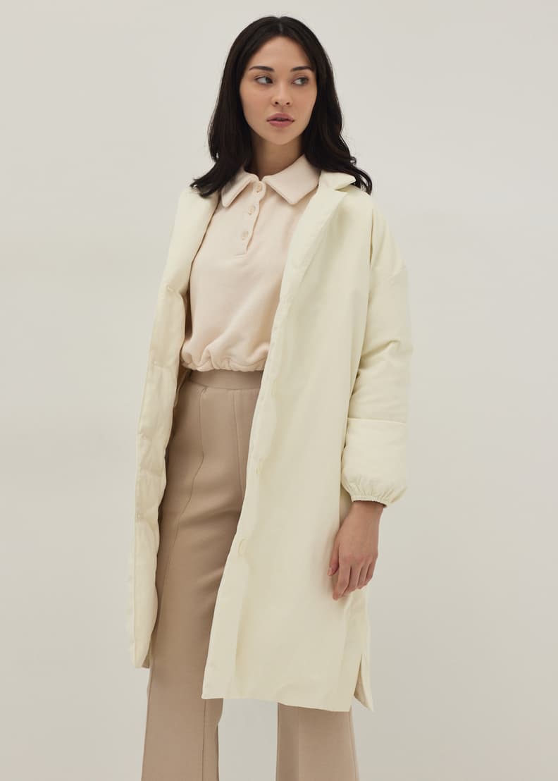 Down and fur sales coat
