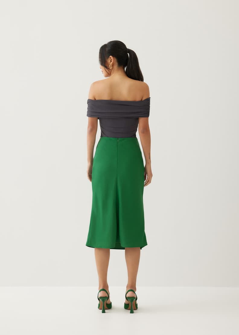 Bias cut skirt zara discount