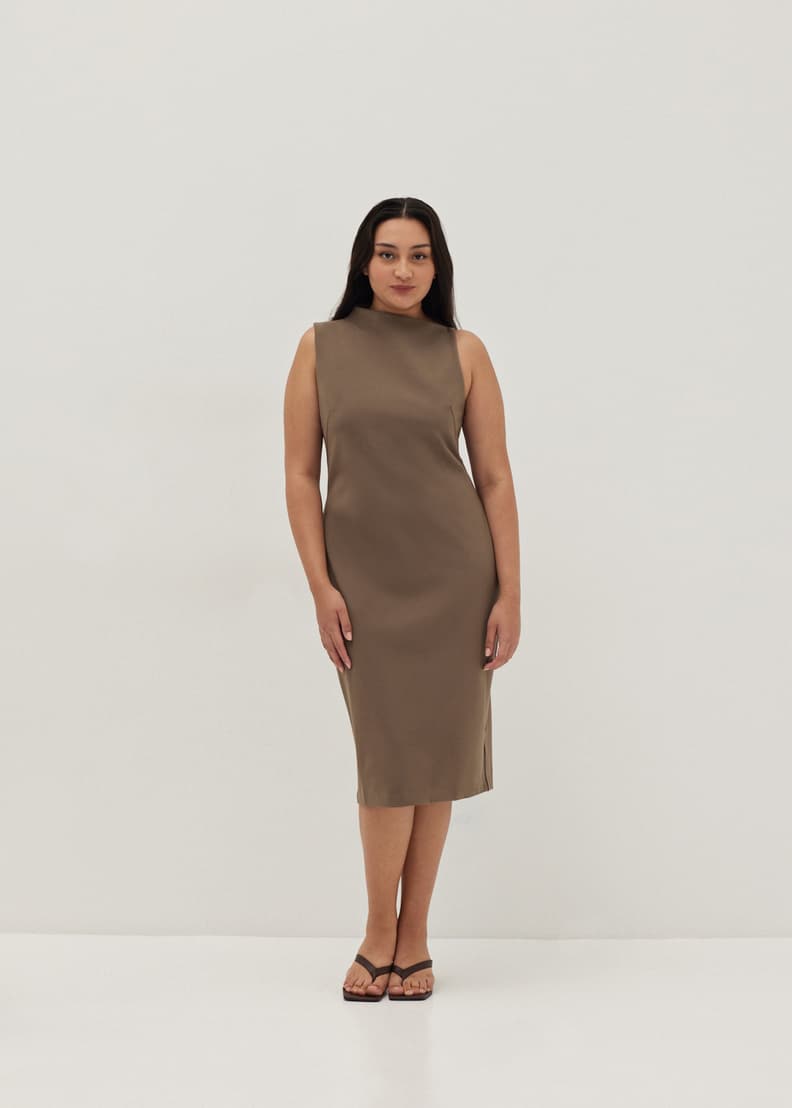 Buy Thea Asymmetrical Jersey Knit Bodycon Dress @ Love, Bonito Singapore |  Shop Women's Fashion Online | Love, Bonito SG