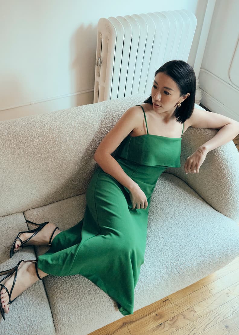Elowen Overlay Column Dress Love Bonito Philippines