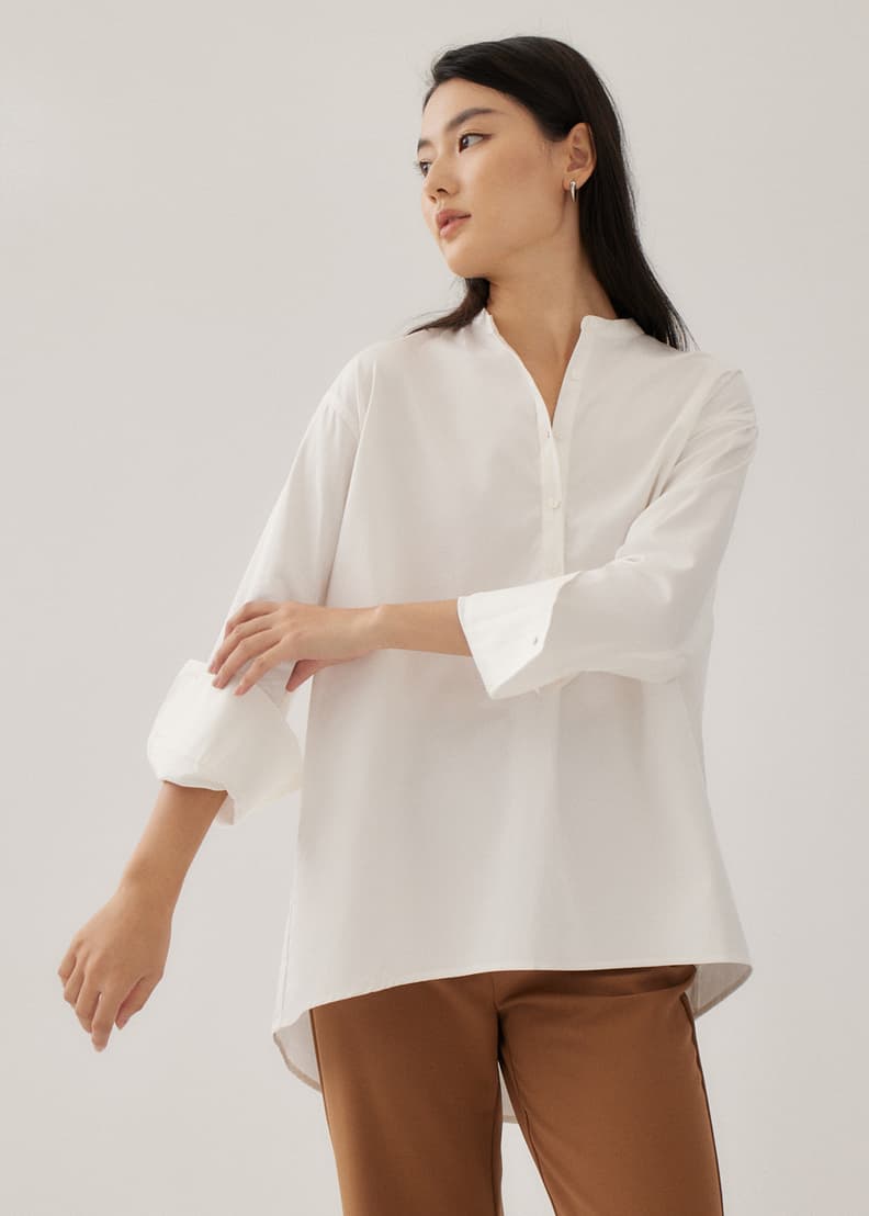 Natasa Mandarin Collar Shirt