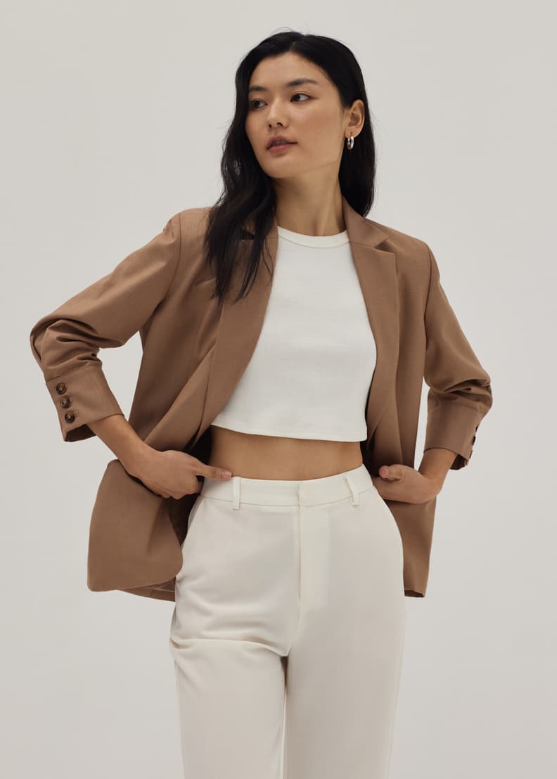 Relaxed blazer store