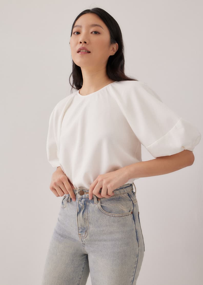 Buy Jastine Lantern Sleeve Blouse @ Love, Bonito Hong Kong, Shop Women's  Fashion Online