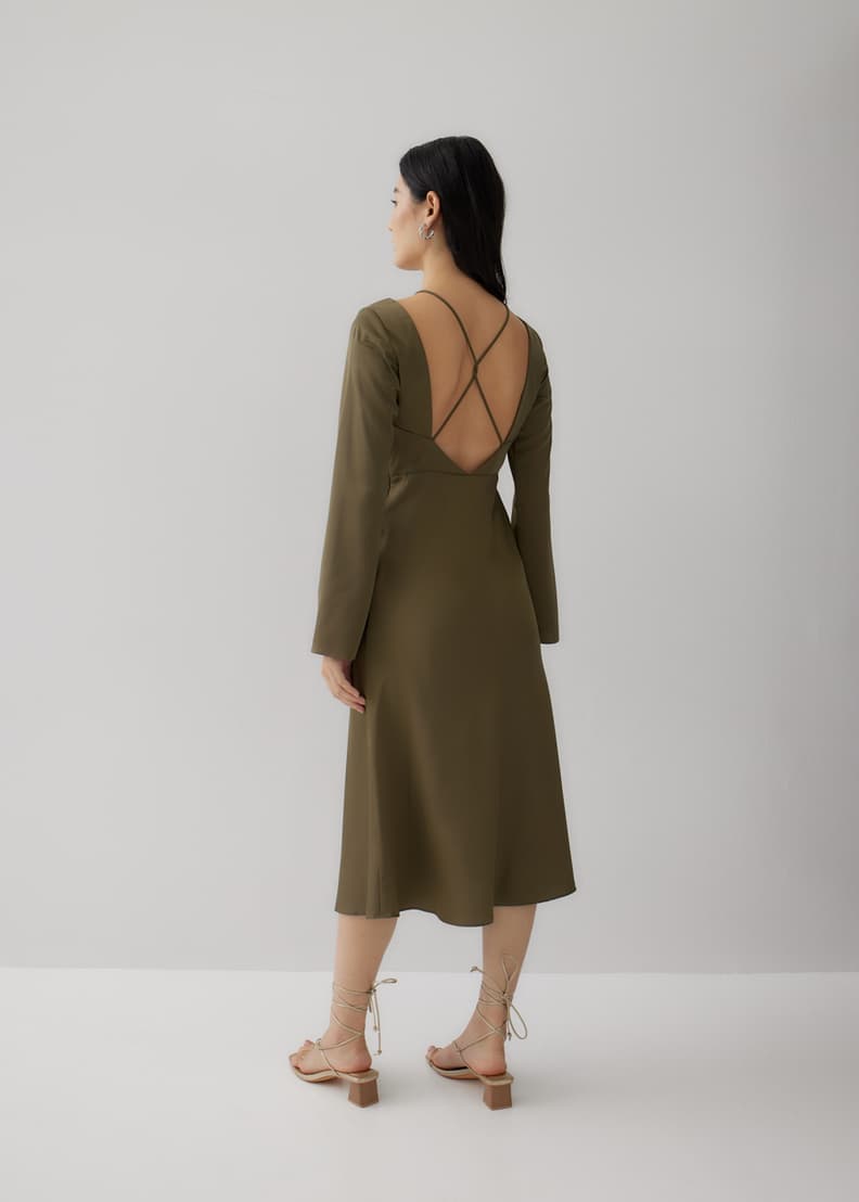 Low back dress clearance