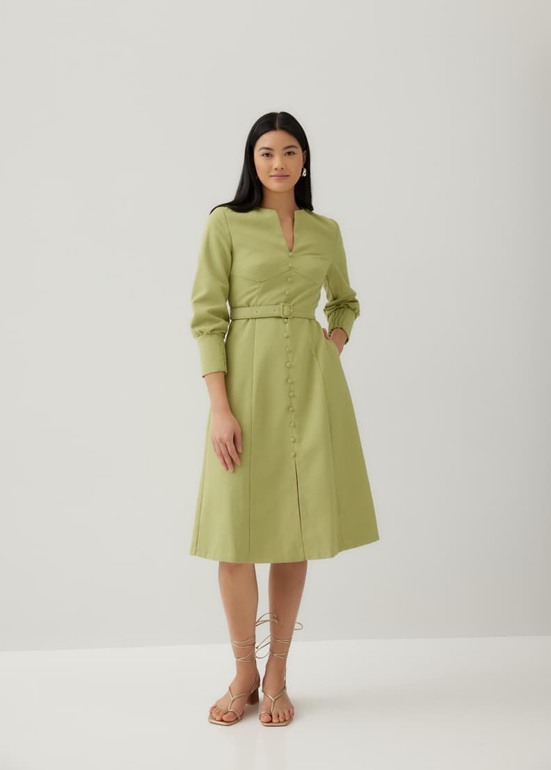 Panel new arrivals flare dress