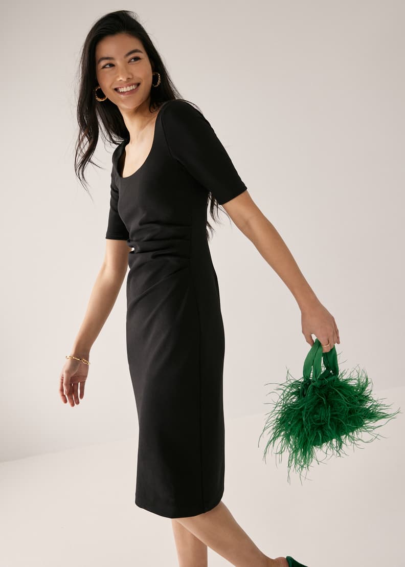 Geodese wrap front pencil dress best sale