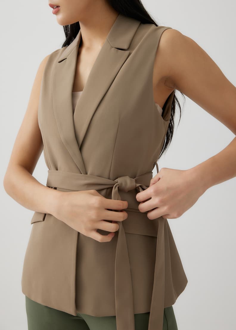 Buy Shania Relaxed Belted Vest Love Bonito Shop Women s