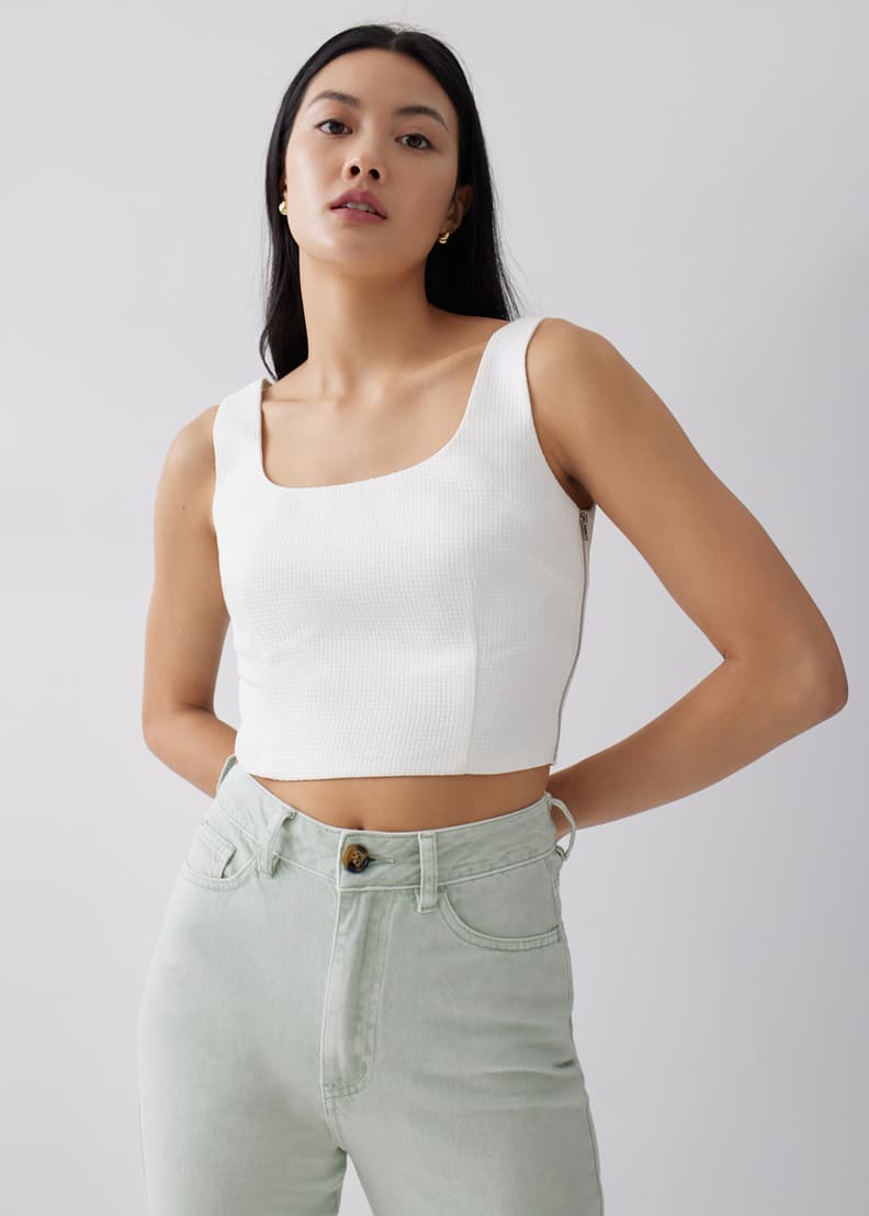 Buy Franchette Textured Bustier Top Love Bonito Shop Women s