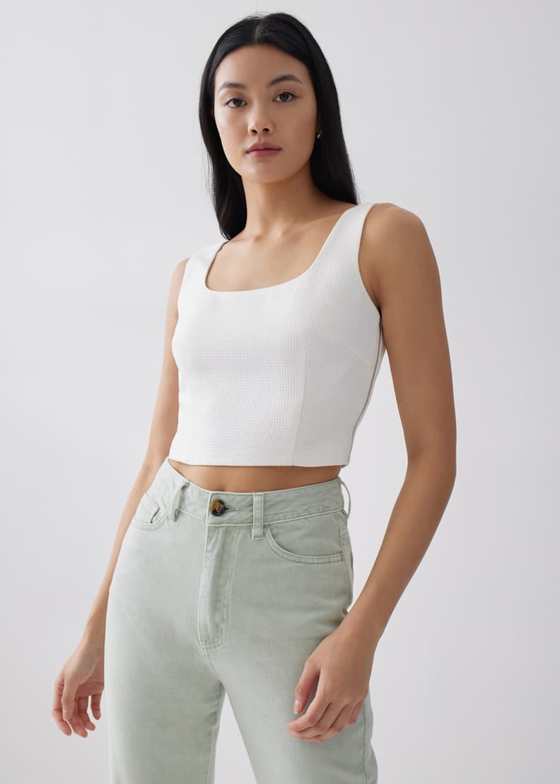 Ribbed bustier top new arrivals