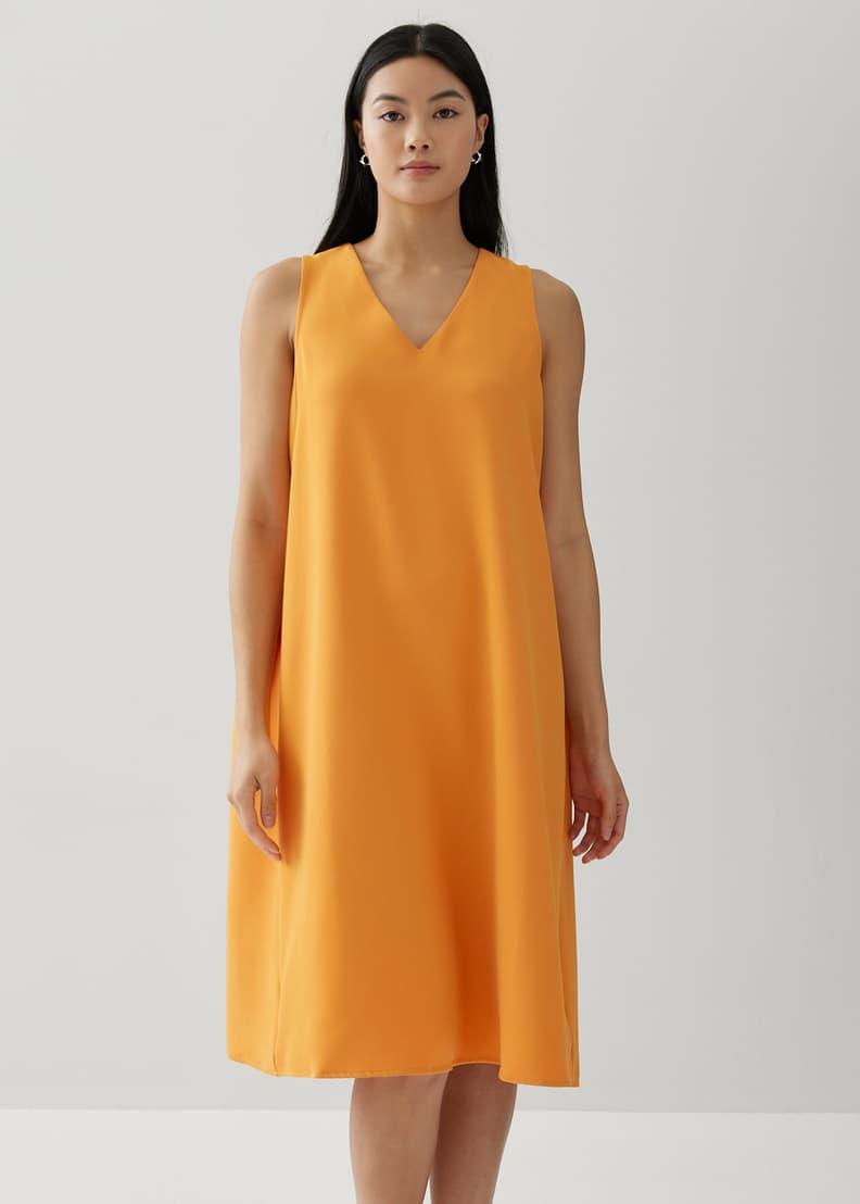 Aica Drape Trapeze Dress Love Bonito US