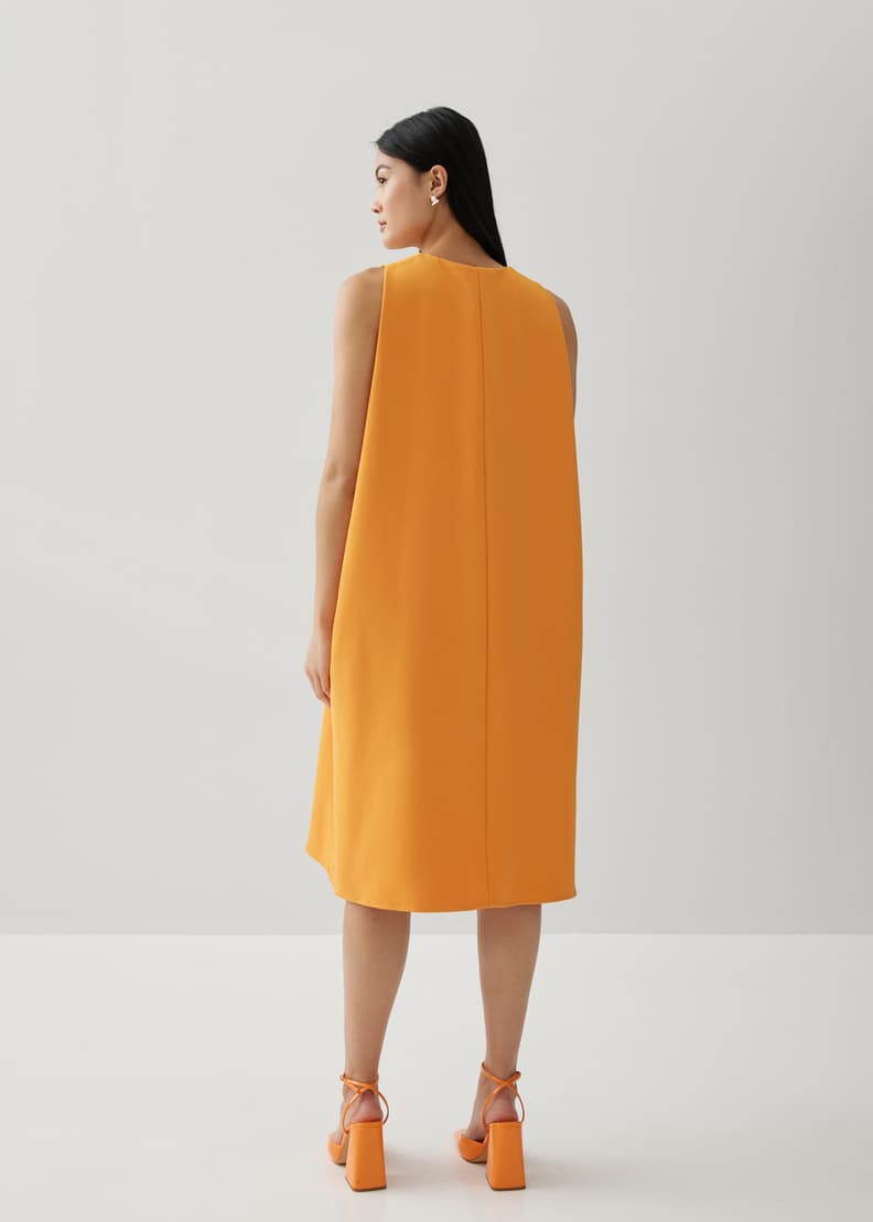 ワンピース TRAPEZE DRESS Fashionkind_MiJongLee_SilkGeor