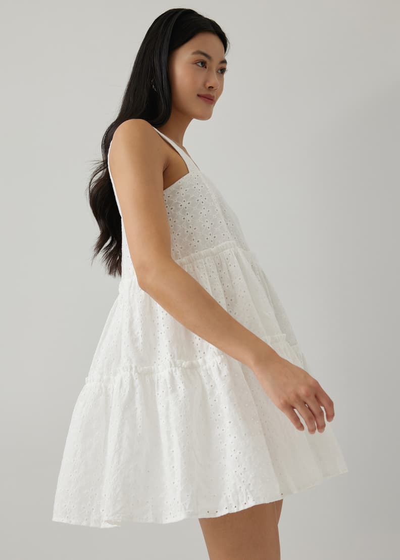 Gray babydoll dress discount