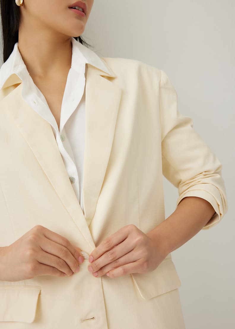 White linen shop jackets womens