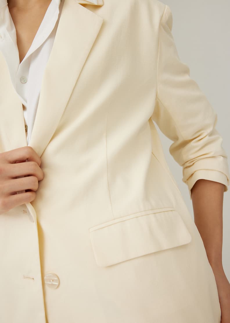 White linen sales jackets womens