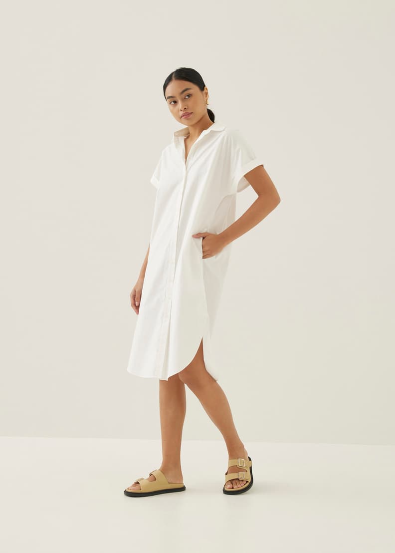 Clarita Poplin Shirt Dress