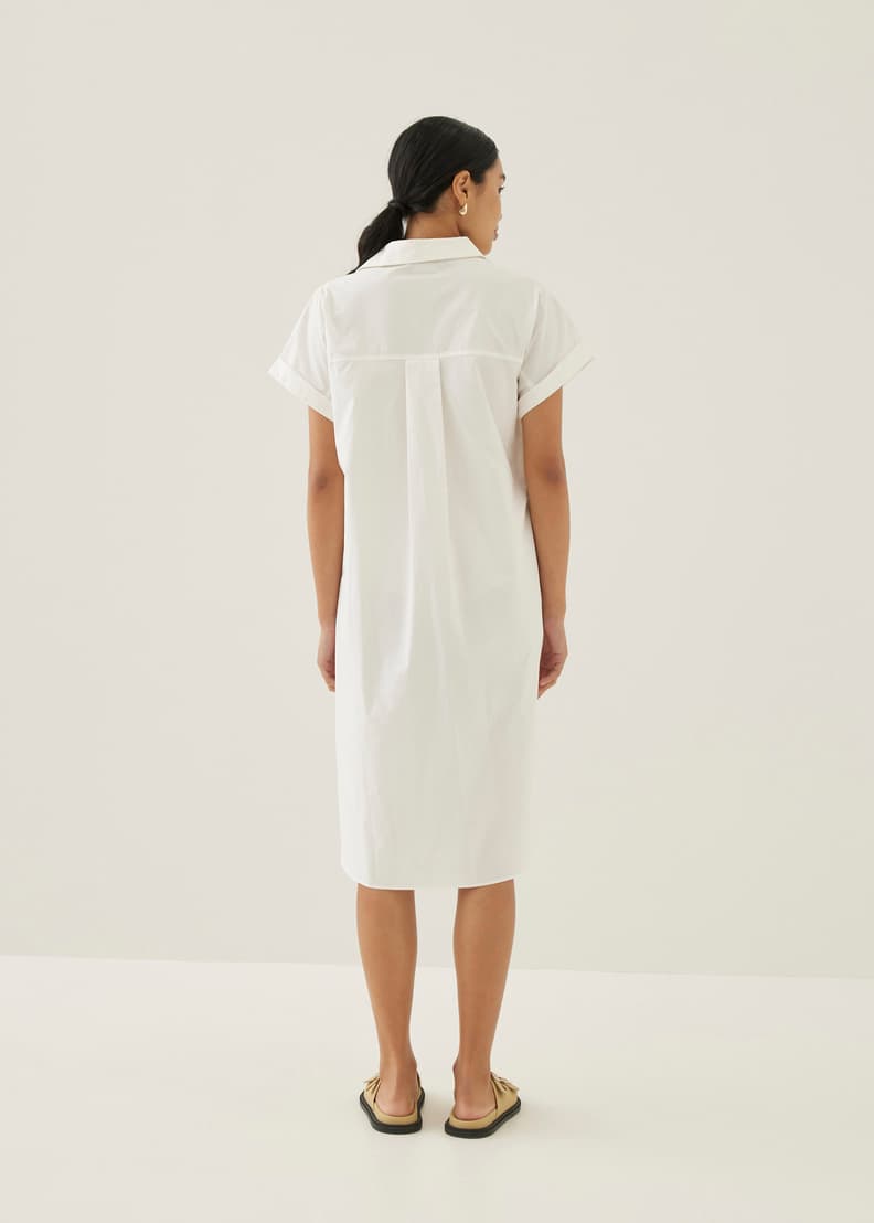 Clarita Poplin Shirt Dress