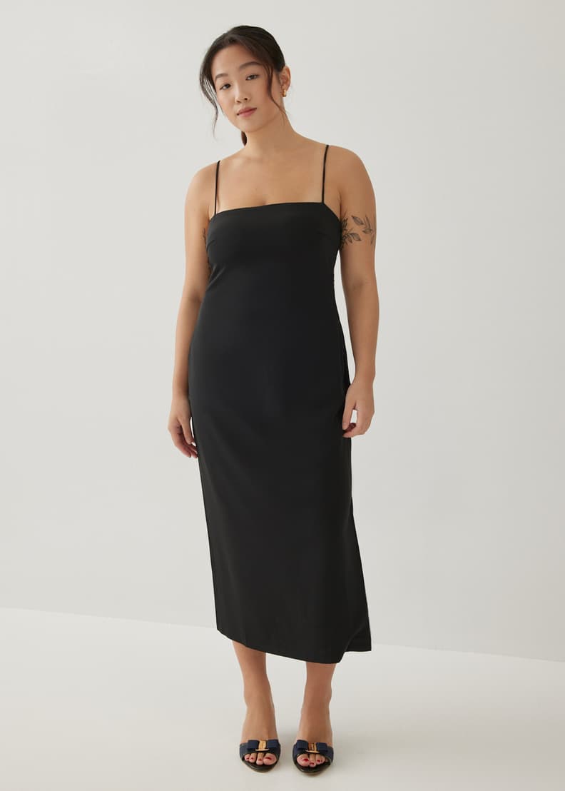 Carlotta Padded Ruched Midi Dress