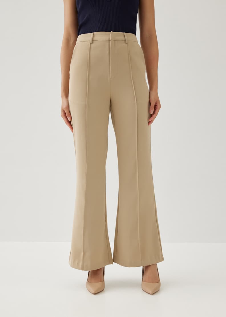 sullen high waist flare trousers 深水光太