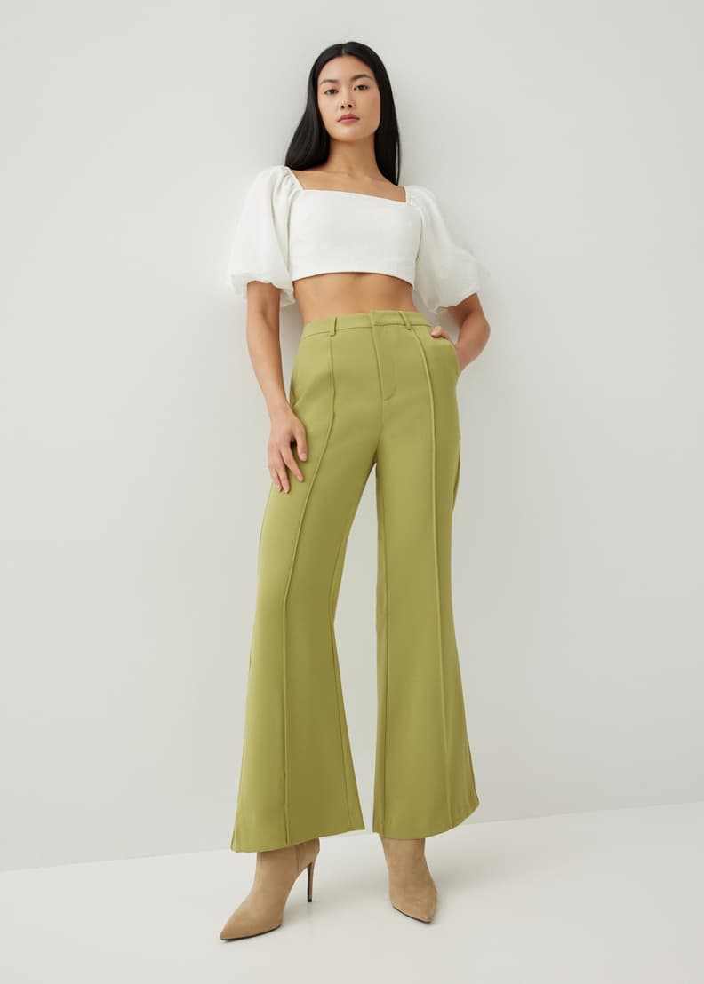 Novali Pintuck Flare Pants | Love, Bonito US Novali Pintuck Flare Pants | Love, Bonito US