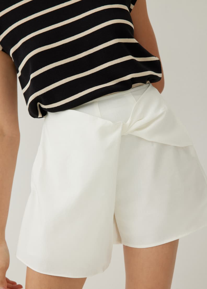 Dessa Linen Twist Front Skort Love Bonito ID