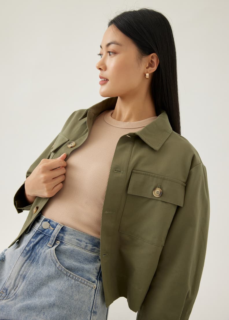 Boxy sales utility jacket