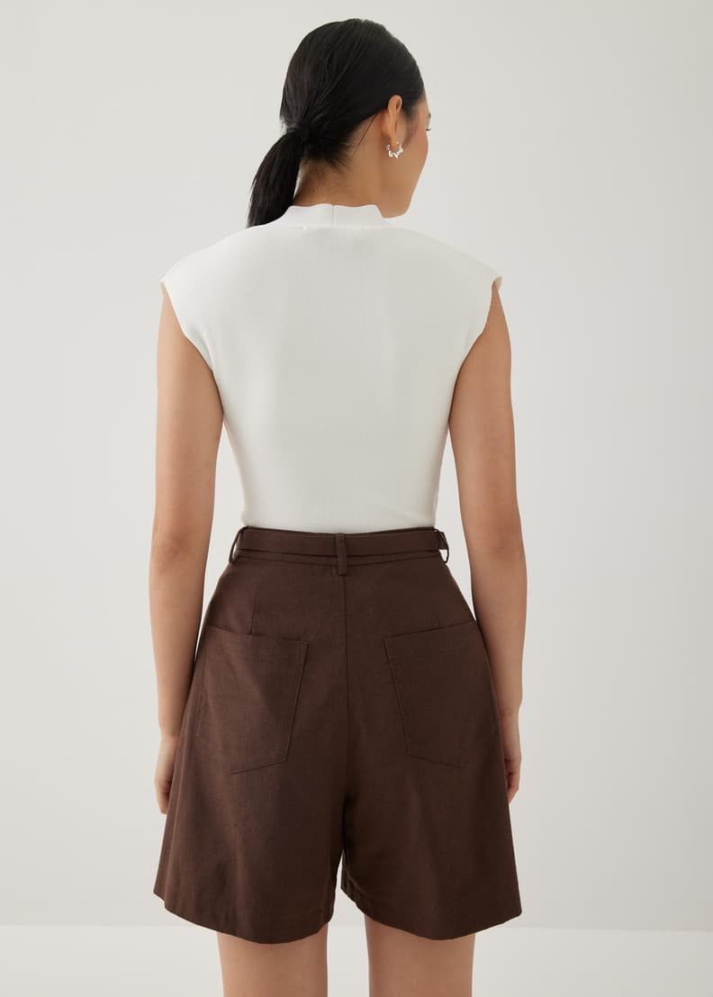 High waisted wide leg shorts 2025