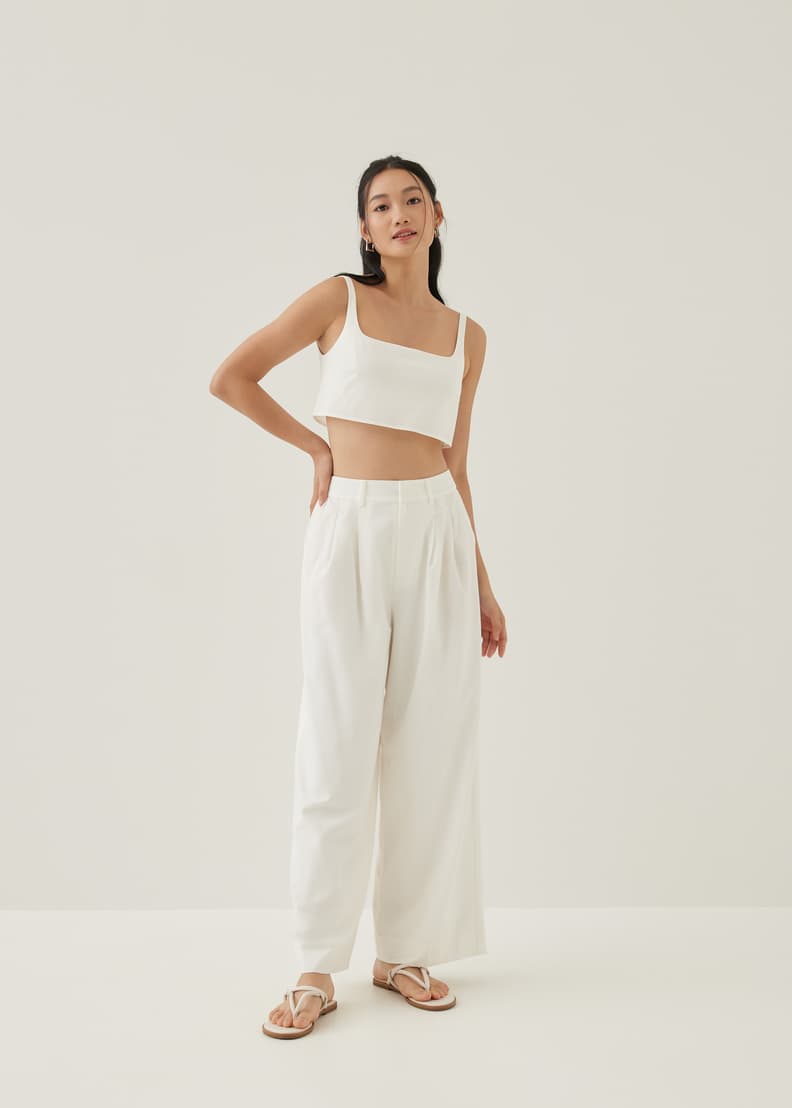 Low waist wide leg pants clearance