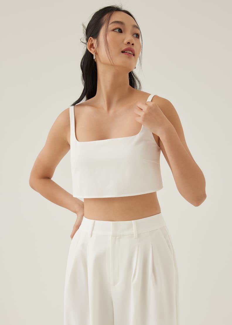 Veera Padded Cropped Tank Top