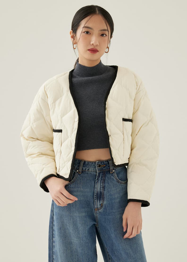 Buy Pierre Reversible Quilted Puffer Jacket Love Bonito