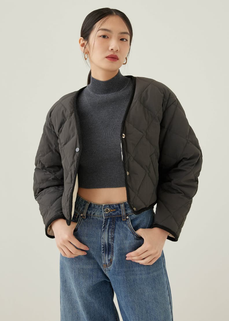 Quilted puffer store