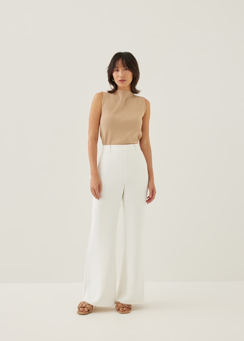Fur on sale flare pants