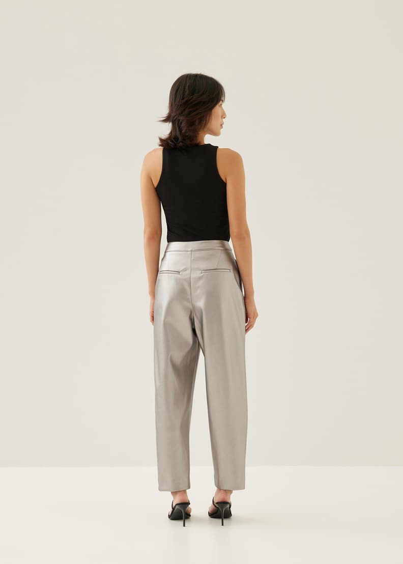 Grey peg sale leg trousers