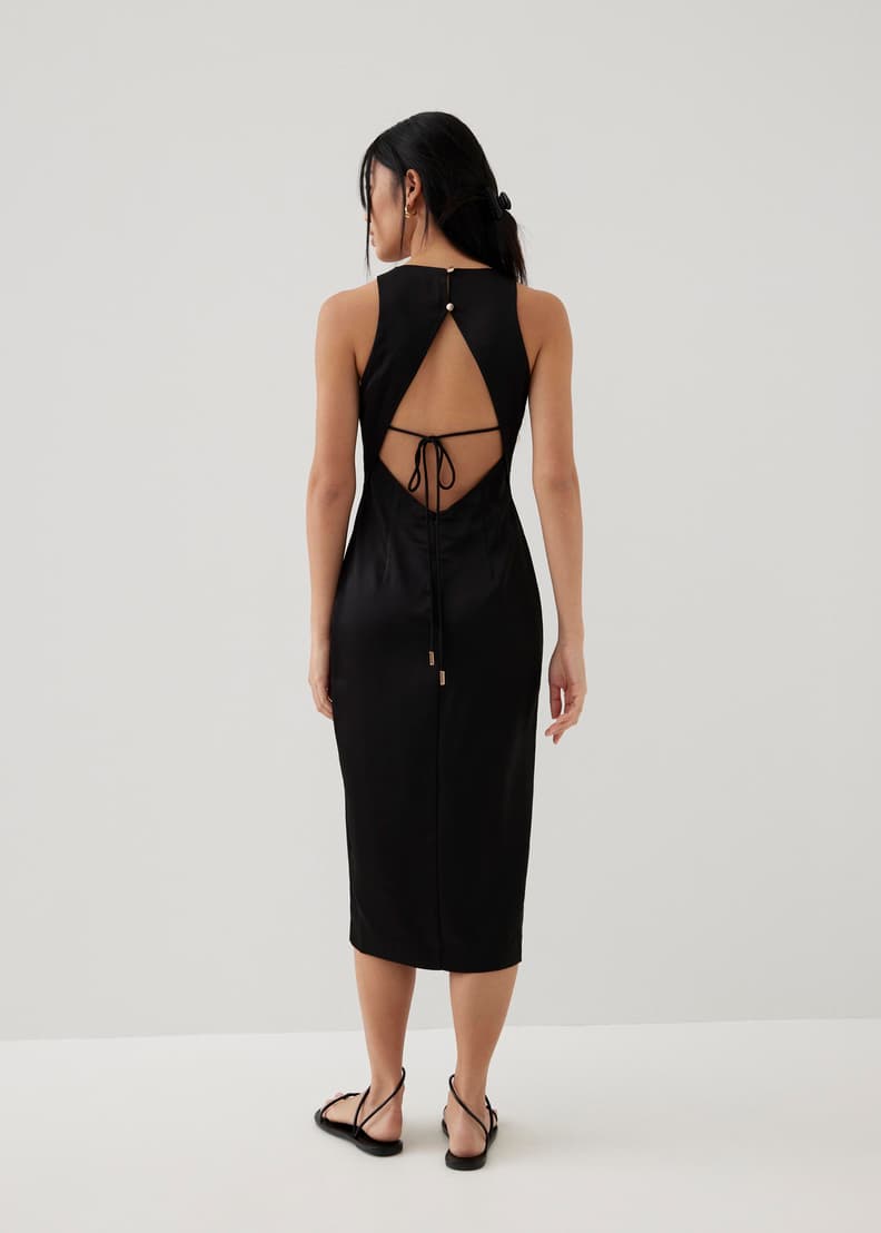 Cut out shop back midi dress