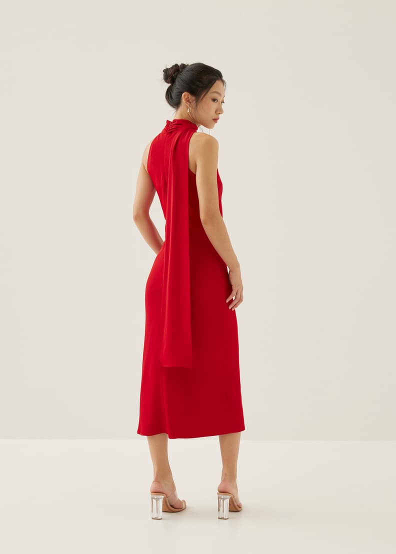 Next red midi dress on sale