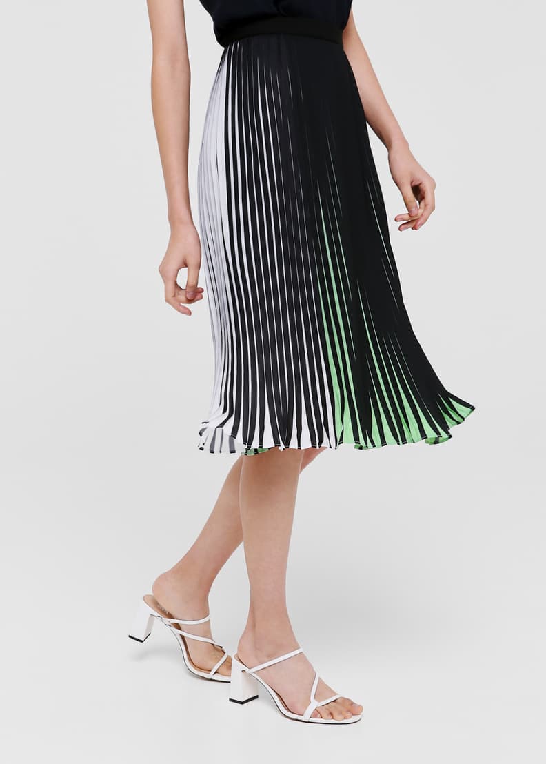 Jasmine pleated outlet a-line midi skirt