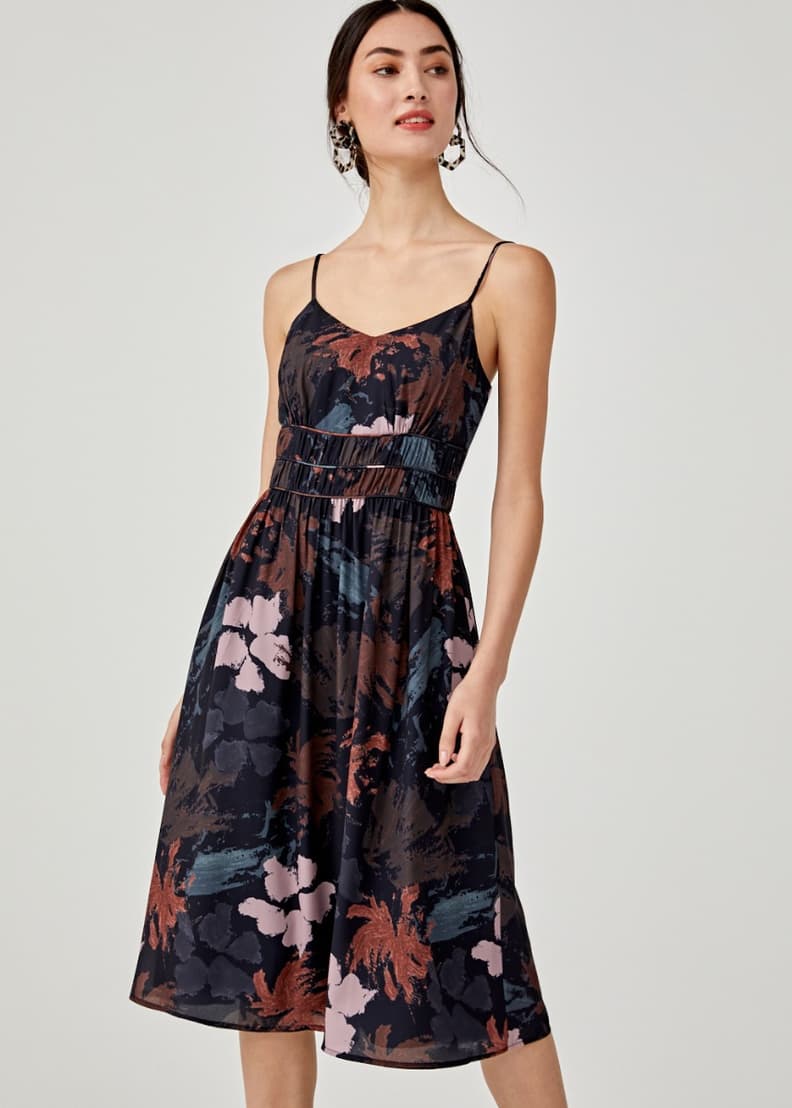 Buy Savannah Printed Midi Dress in Floral Symphony @ Love, Bonito Singapore  | Shop Women's Fashion Online | Love, Bonito SG