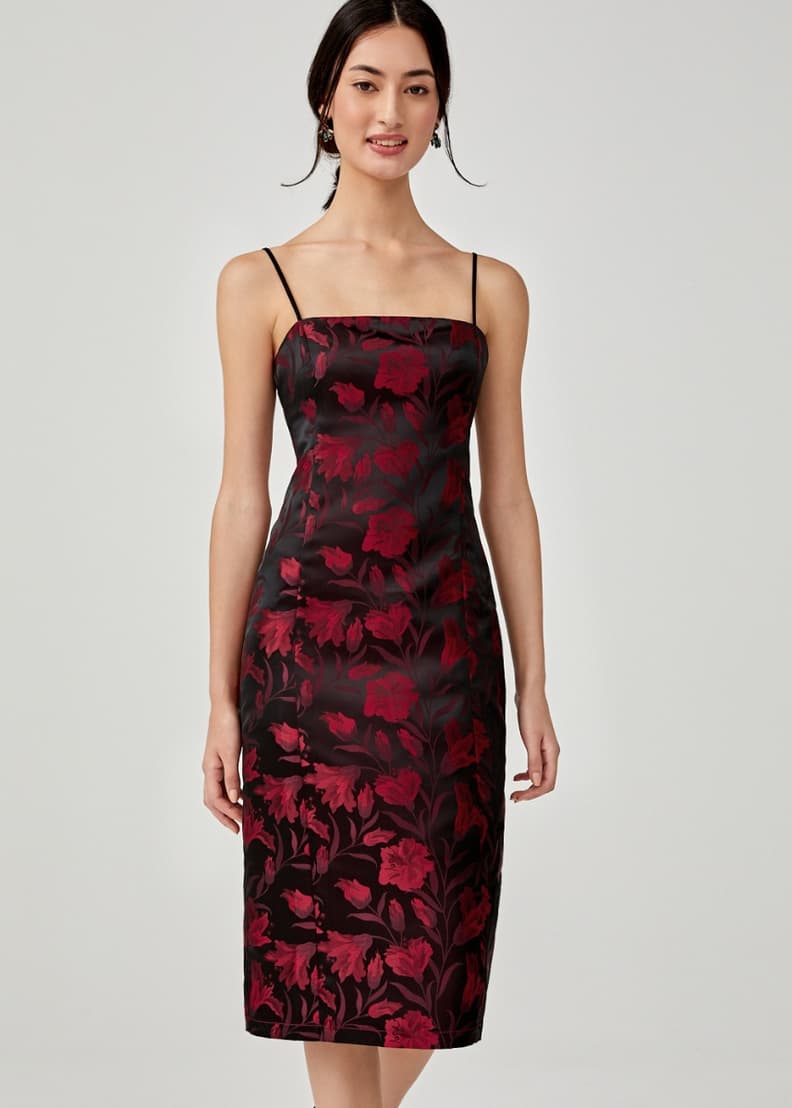 Jacquard bodycon hot sale dress
